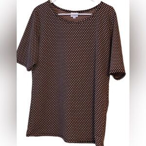 LuLaRoe SS Polkadot Top 3X NWOT